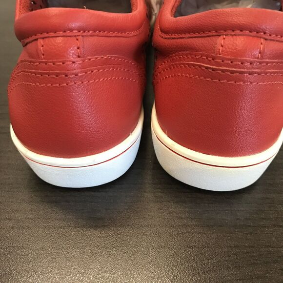 Ziera Denver Red Leather Laser Die Cut Hole Sneaker Shoes Women EU 36 FF US 5.5 - Picture 9 of 16